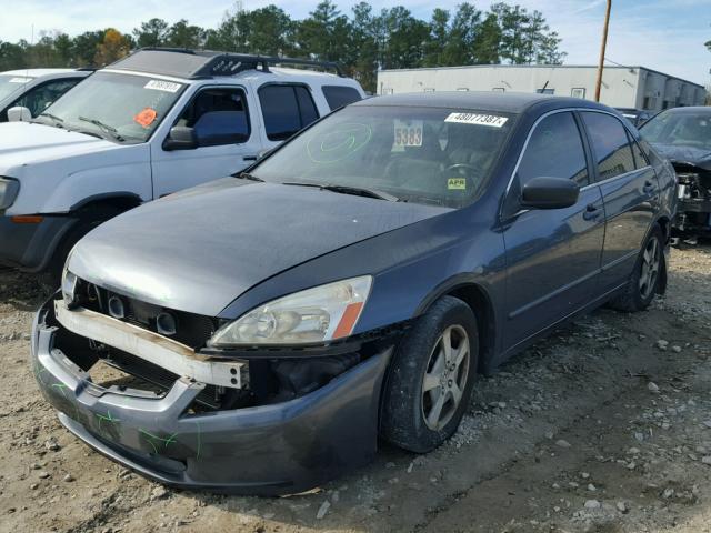 JHMCN36455C015785 - 2005 HONDA ACCORD HYB BLUE photo 2