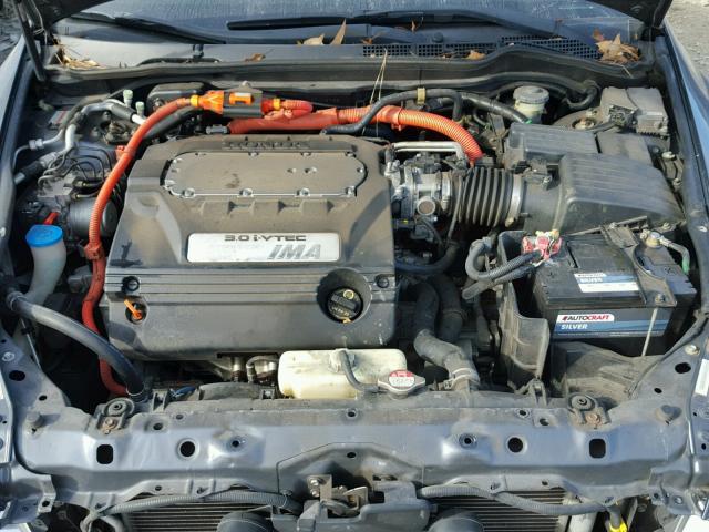 JHMCN36455C015785 - 2005 HONDA ACCORD HYB BLUE photo 7