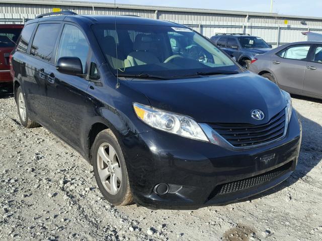 5TDKK3DC1BS003661 - 2011 TOYOTA SIENNA LE BLACK photo 1