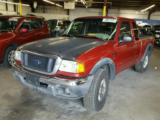 1FTZR45E14PA02197 - 2004 FORD RANGER SUP RED photo 2