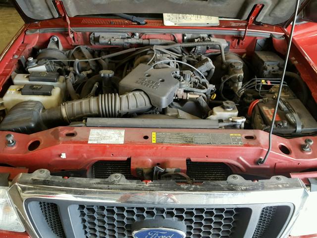 1FTZR45E14PA02197 - 2004 FORD RANGER SUP RED photo 7
