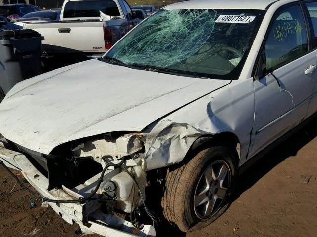 1G1ZT54805F141773 - 2005 CHEVROLET MALIBU LS WHITE photo 9