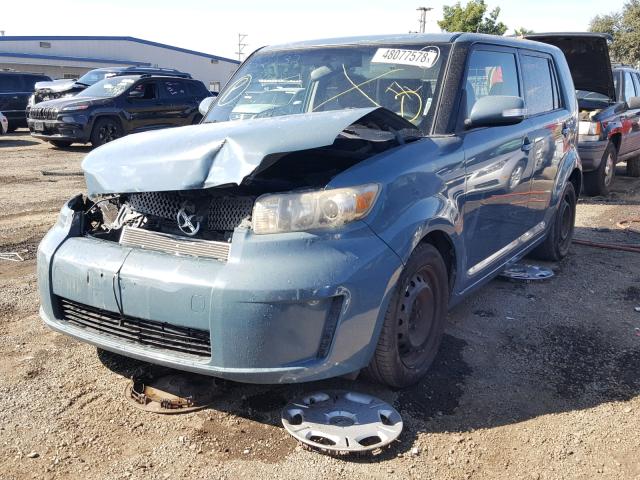 JTLKE50E881052232 - 2008 TOYOTA SCION XB ლურჯი ფოტო 2