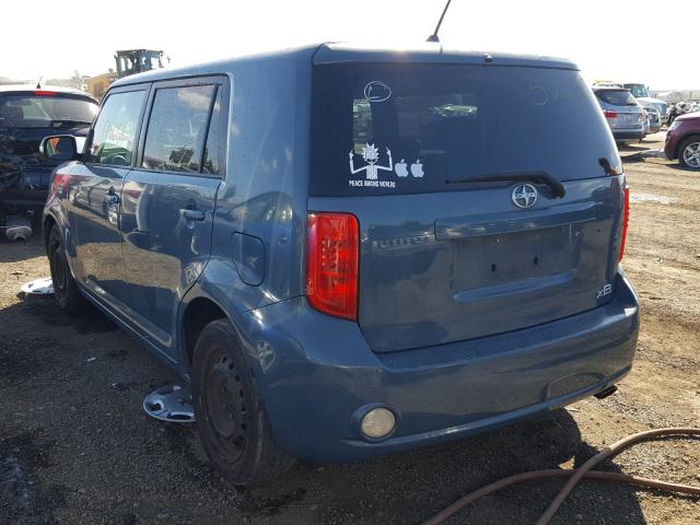 JTLKE50E881052232 - 2008 TOYOTA SCION XB ლურჯი ფოტო 3