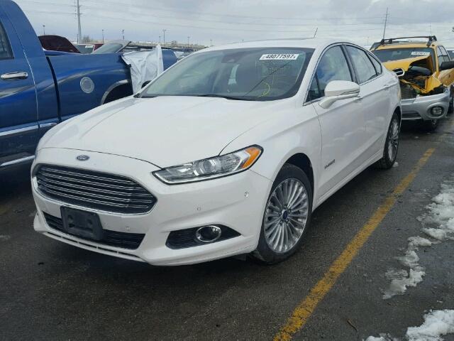 3FA6P0RU2ER136090 - 2014 FORD FUSION TIT WHITE photo 2