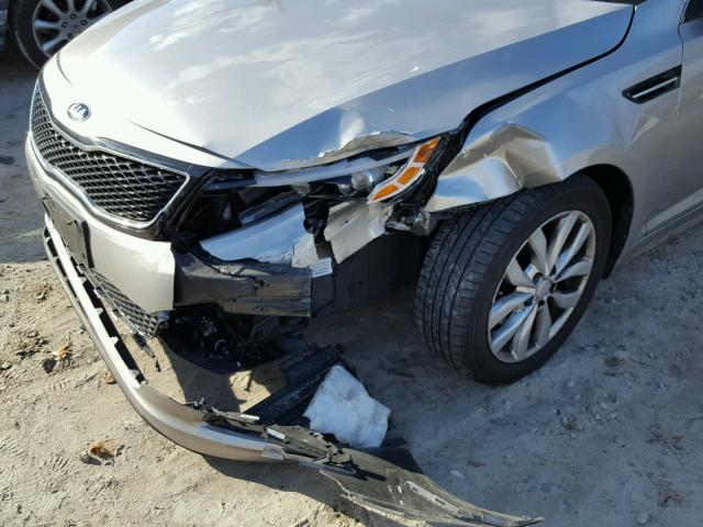 5XXGN4A70FG383108 - 2015 KIA OPTIMA EX SILVER photo 9