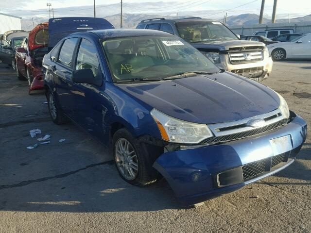 1FAHP35N08W144280 - 2008 FORD FOCUS SE BLUE photo 1