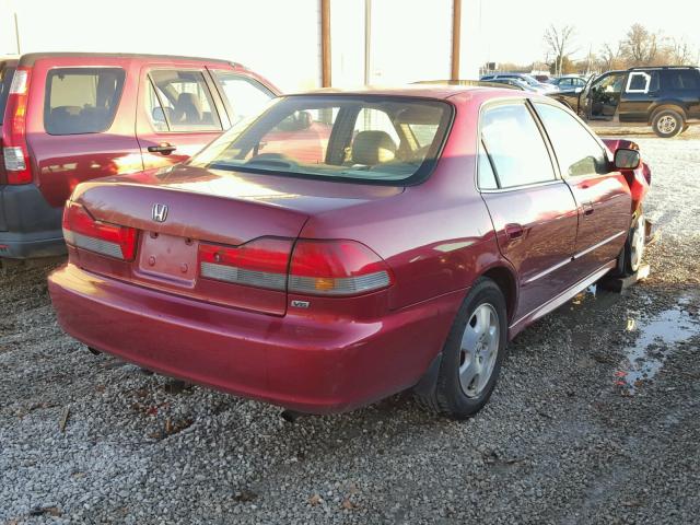 1HGCG16581A015571 - 2001 HONDA ACCORD EX MAROON photo 4