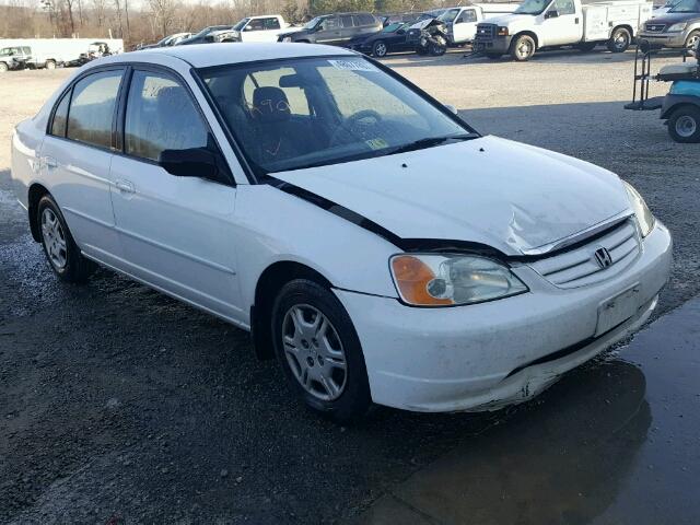 2HGES16572H508720 - 2002 HONDA CIVIC LX WHITE photo 1