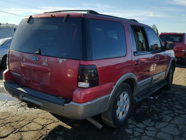 1FMFU18L93LA02086 - 2003 FORD EXPEDITION RED photo 4