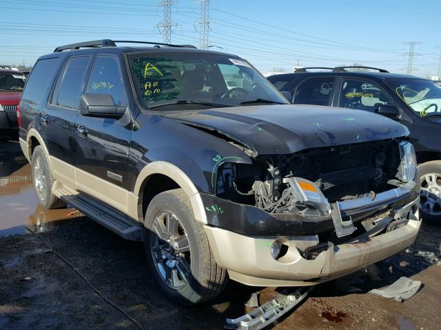 1FMFU18597LA60738 - 2007 FORD EXPEDITION BLACK photo 1