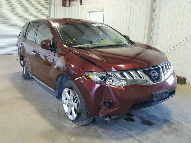 JN8AZ18U69W027130 - 2009 NISSAN MURANO S BURGUNDY photo 1