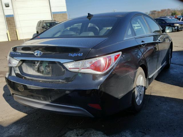 KMHEC4A40CA025433 - 2012 HYUNDAI SONATA HYB BLACK photo 4