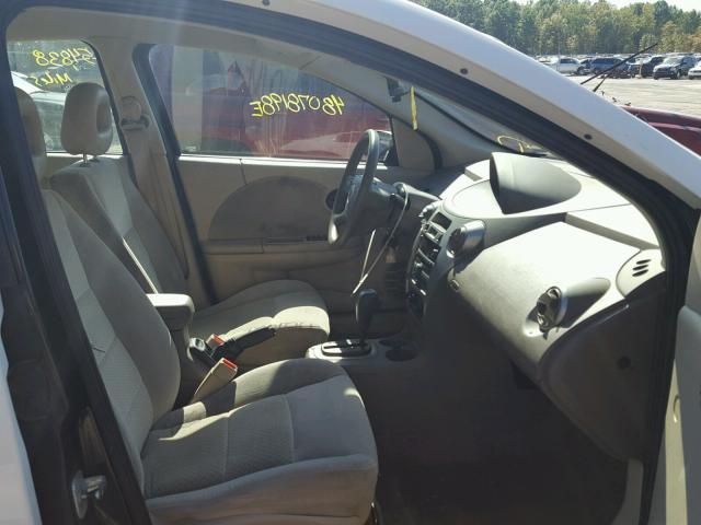 1G8AL55F67Z165279 - 2007 SATURN ION LEVEL WHITE photo 5