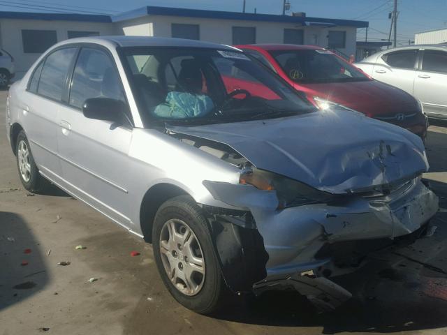 1HGES16532L021131 - 2002 HONDA CIVIC LX SILVER photo 1