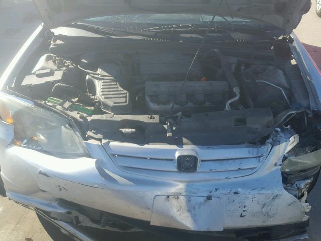 1HGES16532L021131 - 2002 HONDA CIVIC LX SILVER photo 7