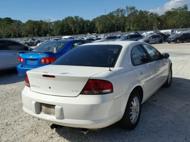 1C3EL56U71N643670 - 2001 CHRYSLER SEBRING LX WHITE photo 4