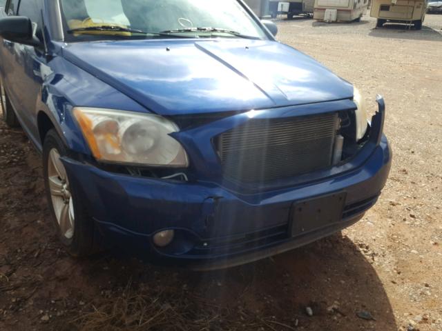 1B3CB3HAXAD551652 - 2010 DODGE CALIBER MA BLUE photo 9