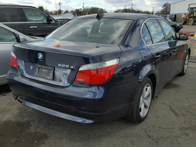 WBANF33506CS35984 - 2006 BMW 525 XI BLUE photo 4