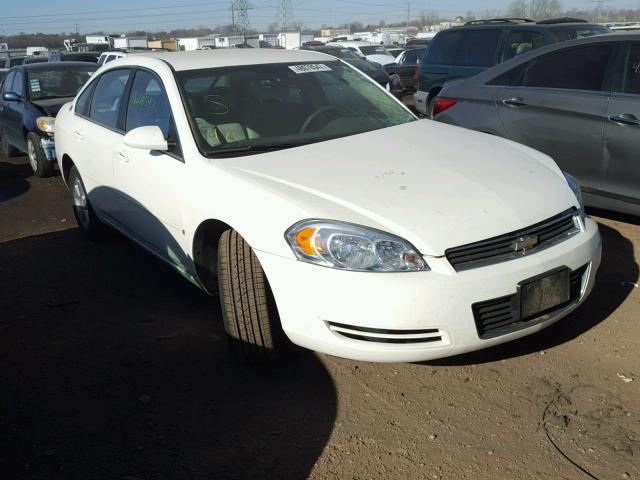 2G1WT55N481306016 - 2008 CHEVROLET IMPALA LT WHITE photo 1