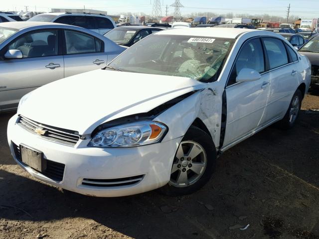 2G1WT55N481306016 - 2008 CHEVROLET IMPALA LT WHITE photo 2