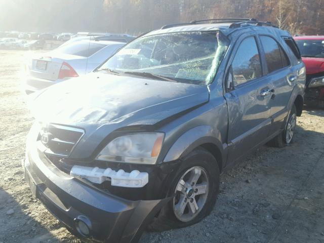 KNDJC733135174161 - 2003 KIA SORENTO EX GREEN photo 2