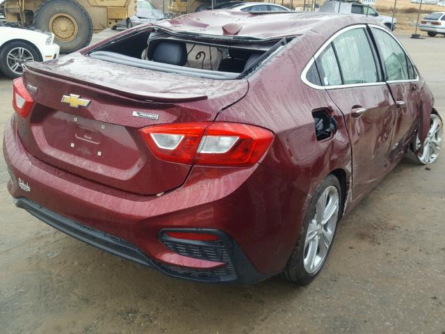 1G1BG5SMXG7310913 - 2016 CHEVROLET CRUZE PREM BURGUNDY photo 4