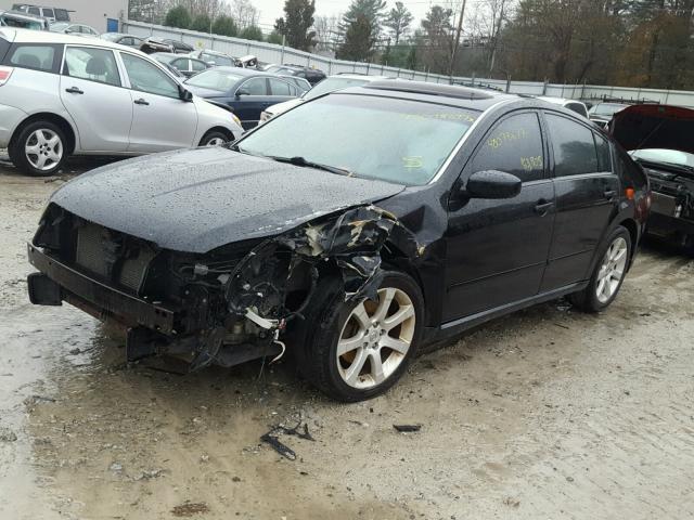 1N4BA41EX7C853141 - 2007 NISSAN MAXIMA SE BLACK photo 2