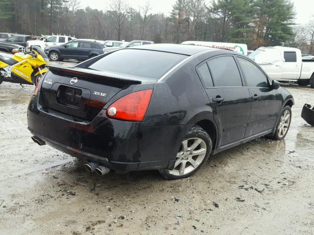 1N4BA41EX7C853141 - 2007 NISSAN MAXIMA SE BLACK photo 4