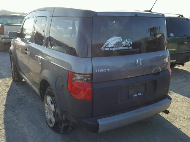 5J6YH18625L015786 - 2005 HONDA ELEMENT EX GRAY photo 3