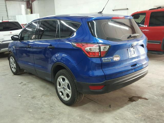 1FMCU0F7XHUA13912 - 2017 FORD ESCAPE S BLUE photo 3