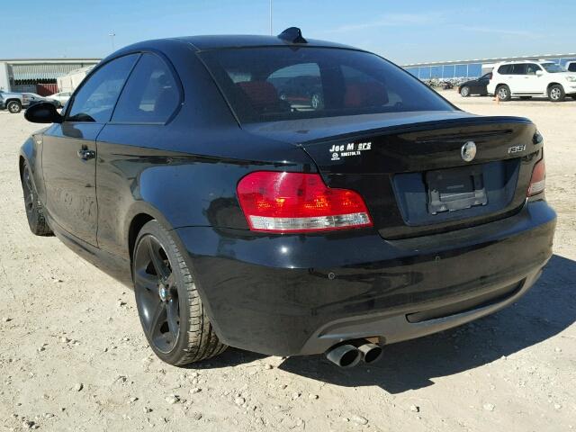 WBAUC73538VF25450 - 2008 BMW 135 I BLACK photo 3