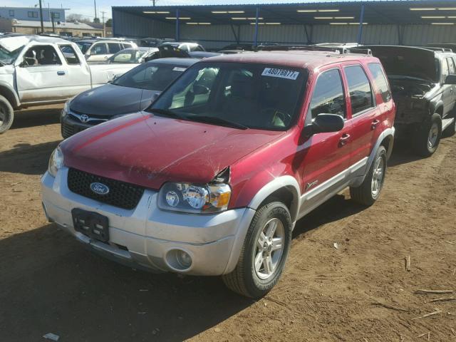 1FMCU96H15KE41808 - 2005 FORD ESCAPE HEV RED photo 2