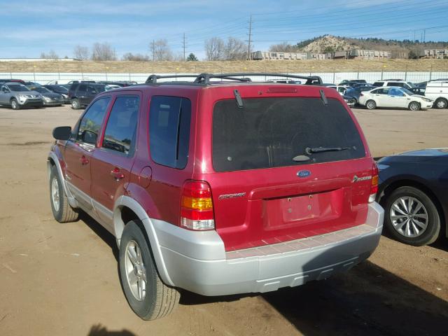 1FMCU96H15KE41808 - 2005 FORD ESCAPE HEV RED photo 3