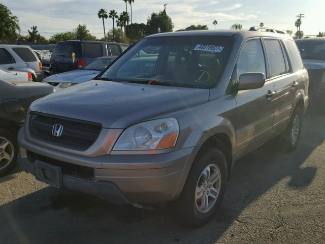 2HKYF18613H564327 - 2003 HONDA PILOT EXL GOLD photo 2