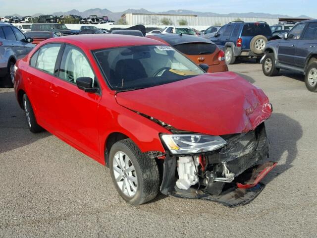 3VWD17AJ8FM268151 - 2015 VOLKSWAGEN JETTA SE RED photo 1