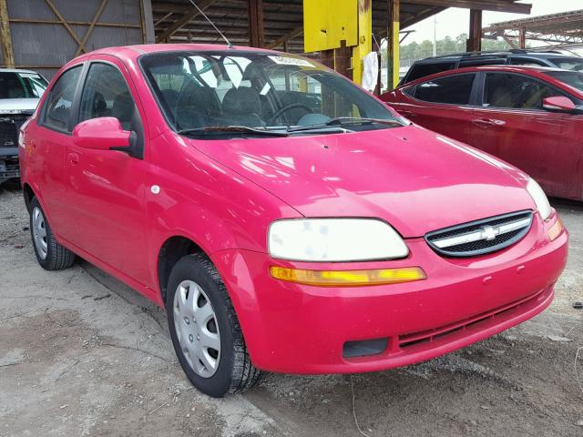 KL1TD52655B415012 - 2005 CHEVROLET AVEO BASE წითელი ფოტო 1