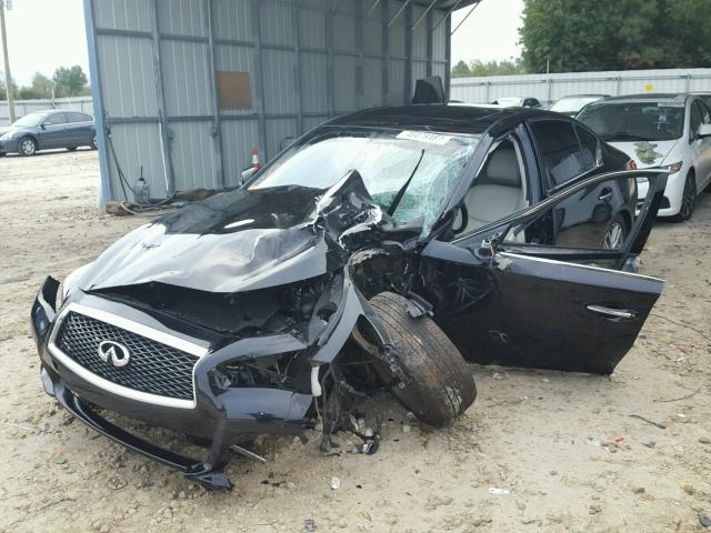 JN1BV7AP2EM681649 - 2014 INFINITI Q50 BASE BLACK photo 2