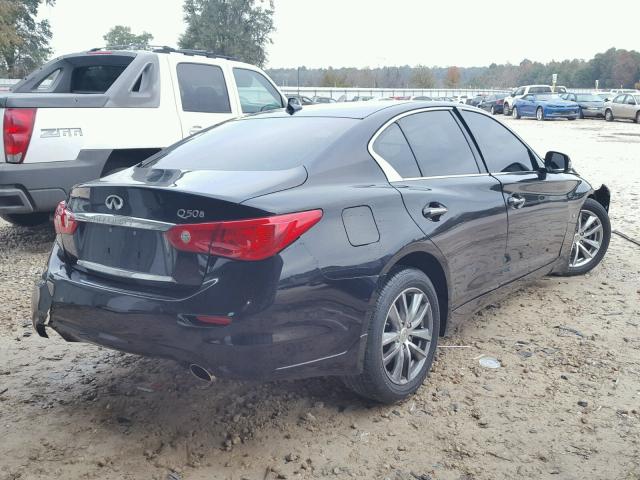 JN1BV7AP2EM681649 - 2014 INFINITI Q50 BASE BLACK photo 4