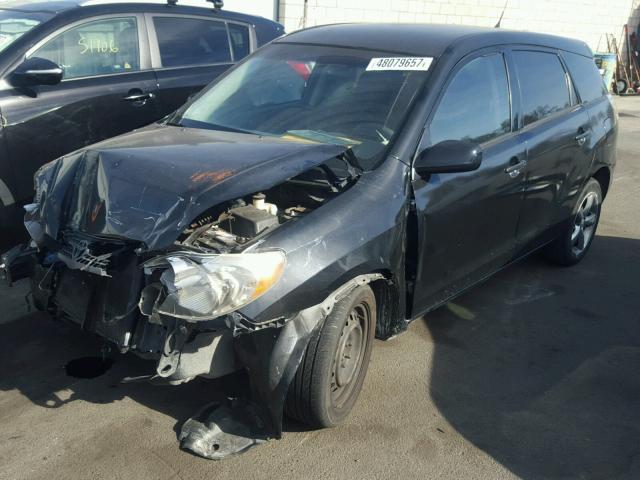 2T1KR32E67C647186 - 2007 TOYOTA COROLLA MA BLACK photo 2