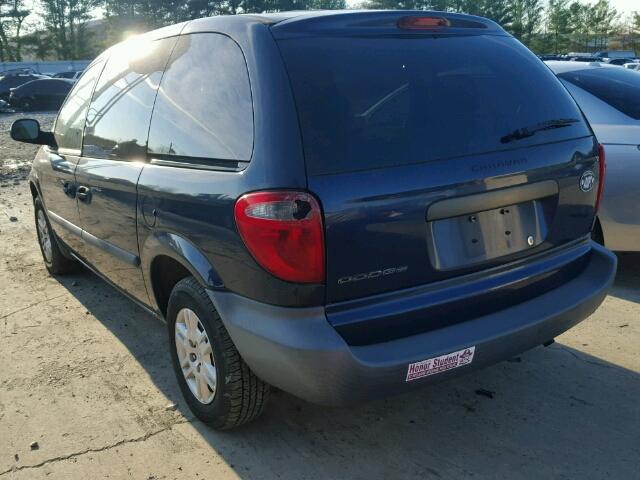 1D4GP25B76B551333 - 2006 DODGE CARAVAN SE BLUE photo 3