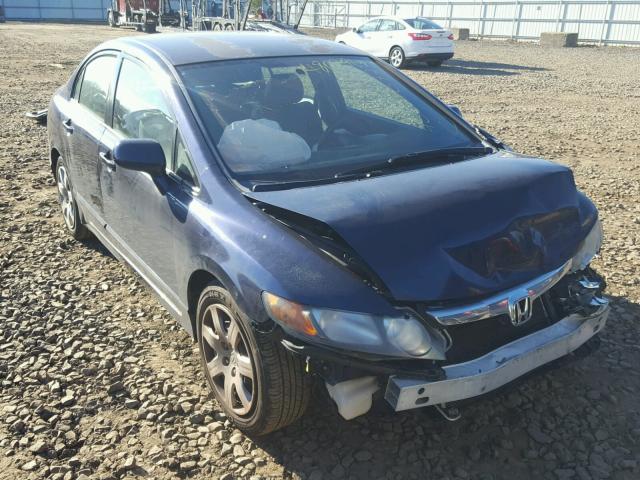 2HGFA16547H512674 - 2007 HONDA CIVIC LX BLUE photo 1