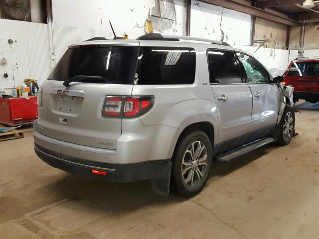 1GKKVRKD7GJ218492 - 2016 GMC ACADIA SLT SILVER photo 4