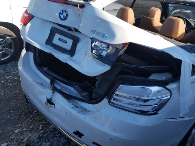 WBA3V7C5XG5A27394 - 2016 BMW 428 I WHITE photo 9