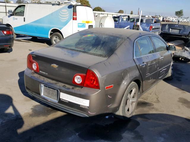 1G1ZC5E05CF326715 - 2012 CHEVROLET MALIBU 1LT GRAY photo 4