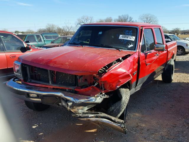 1FTHW26F0TEB04956 - 1996 FORD F250 RED photo 2