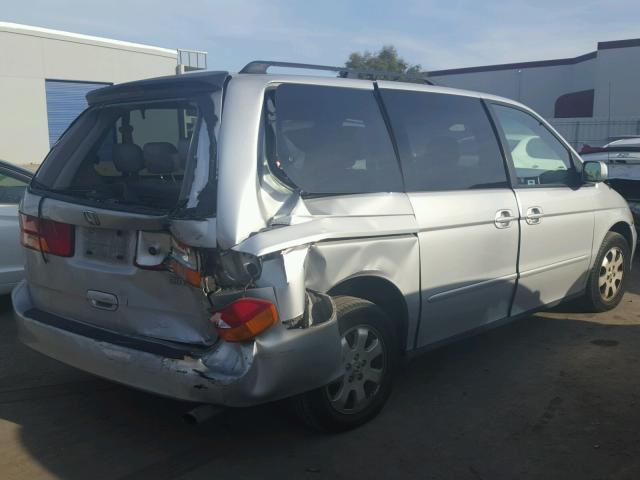 5FNRL18012B022005 - 2002 HONDA ODYSSEY EX SILVER photo 4