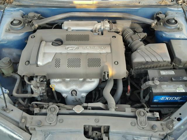 KMHDN46D76U276659 - 2006 HYUNDAI ELANTRA GL BLUE photo 7