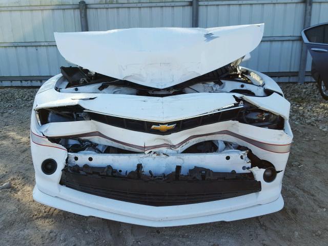 2G1FF1E32F9205859 - 2015 CHEVROLET CAMARO LT WHITE photo 9