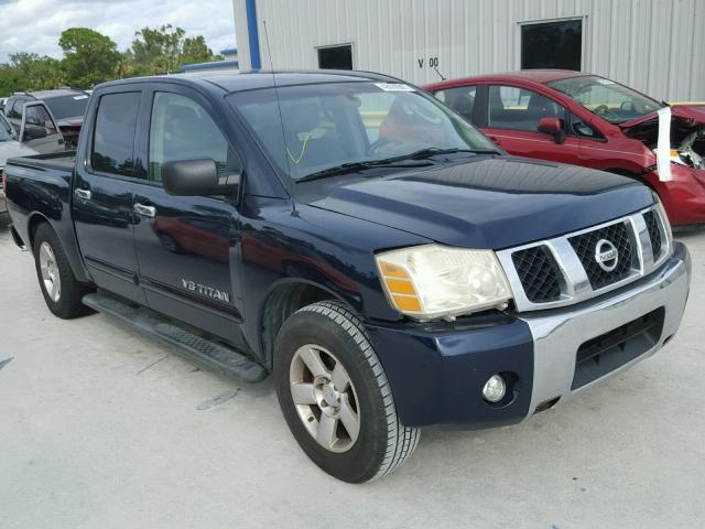 1N6BA07A96N532652 - 2006 NISSAN TITAN XE BLACK photo 1